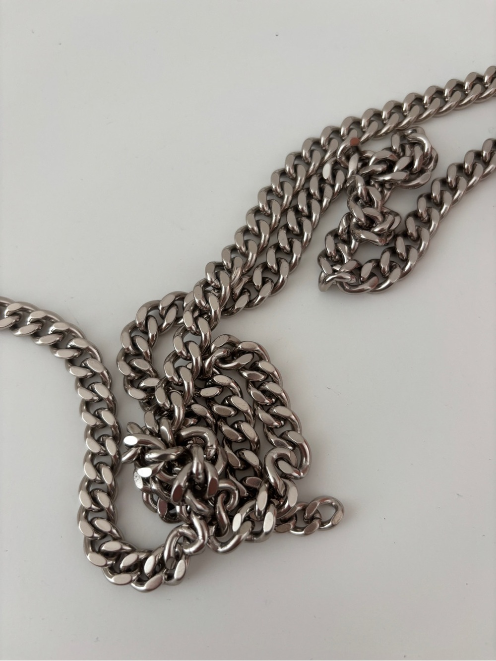 Jimmy Choo Peach Leather Crossbody with Silver Chain - Picture 7 of 12